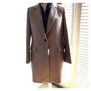 NWT Zara Light Gray Wool Coat